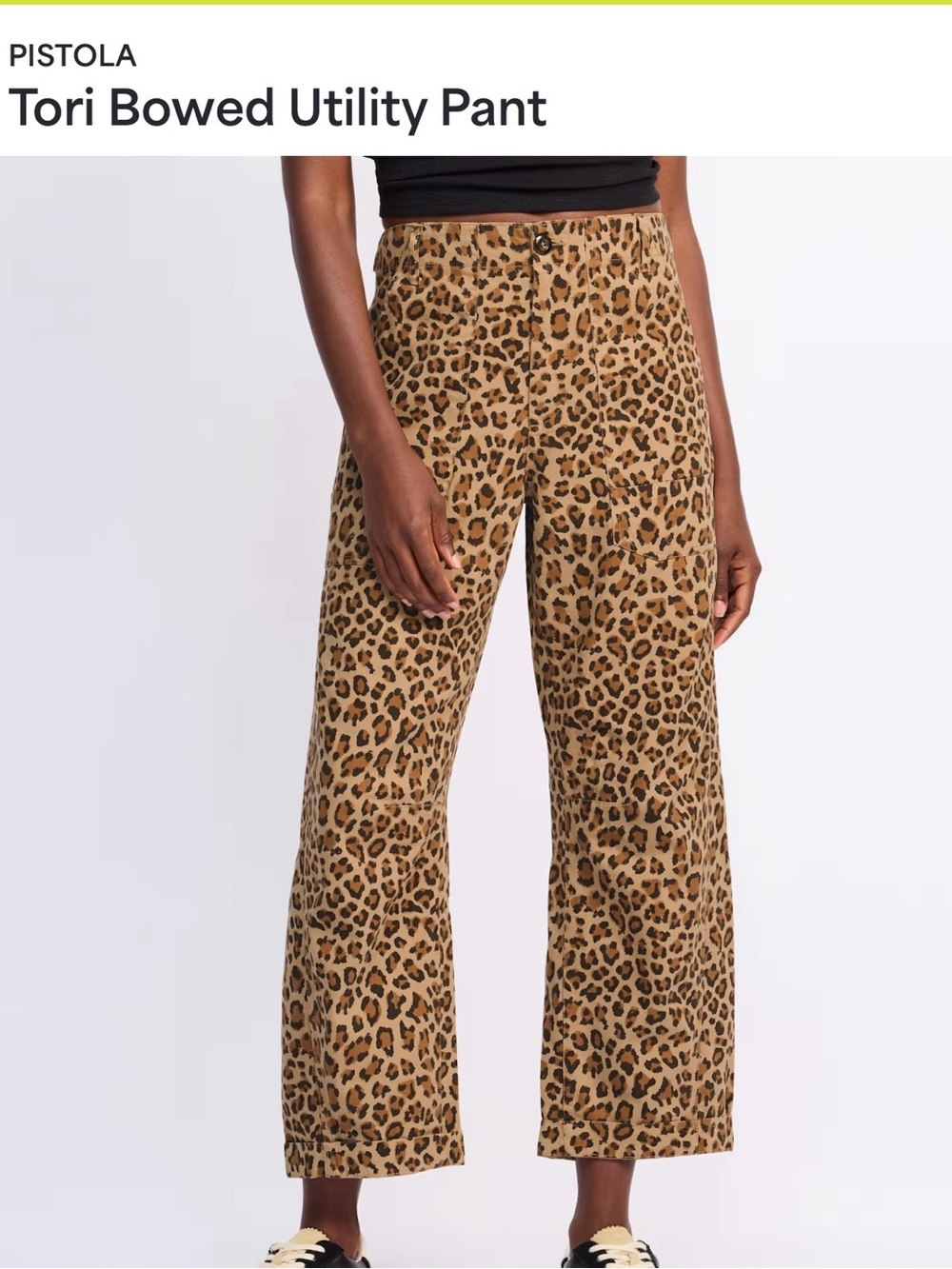 Anthropologie Pistola Leopard Utility Pants